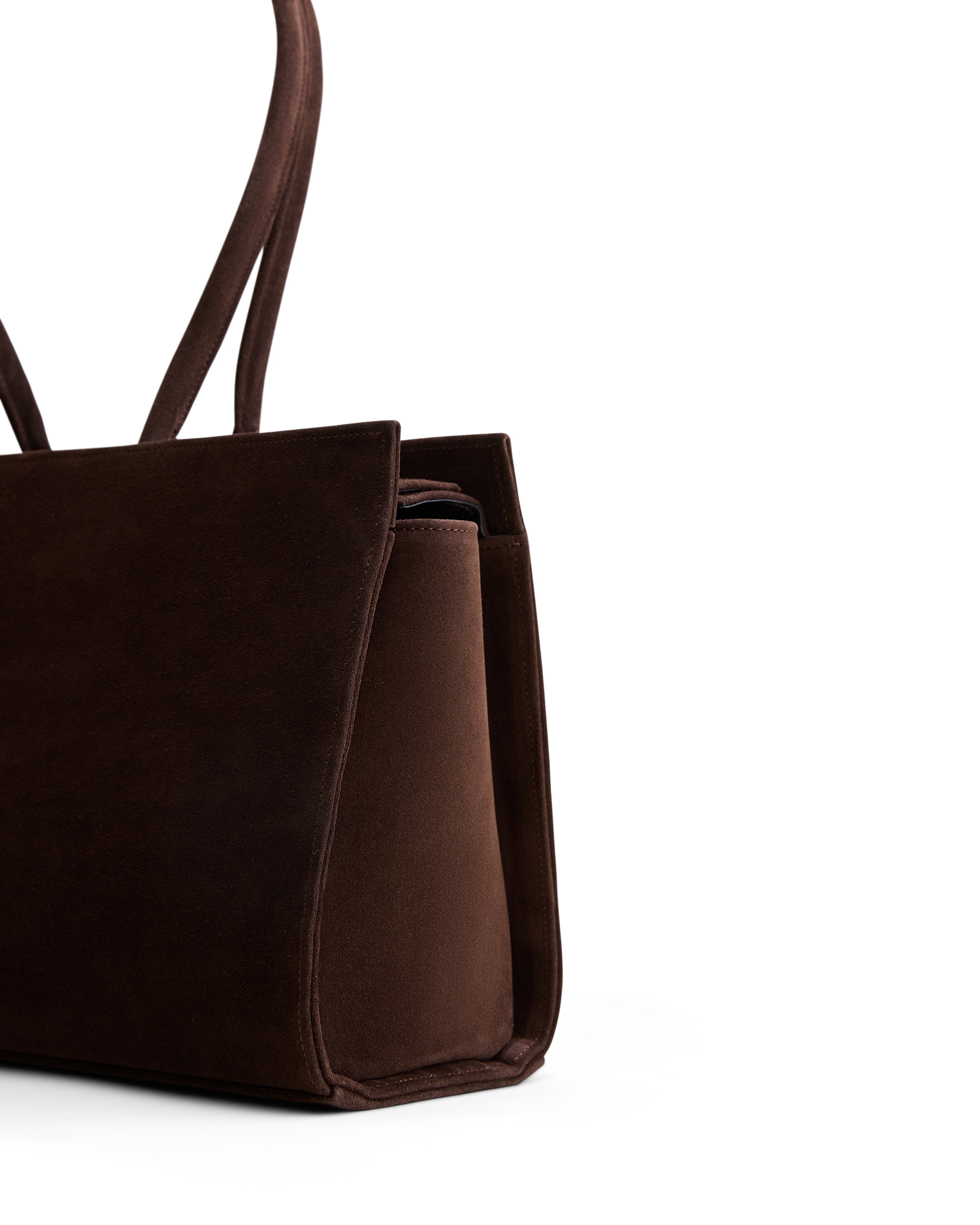 Medium Carolyn Tote Bag in Choco