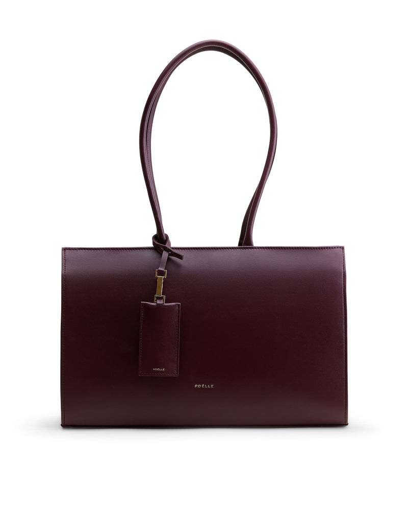 Medium Carolyn Tote Bag in Marsala