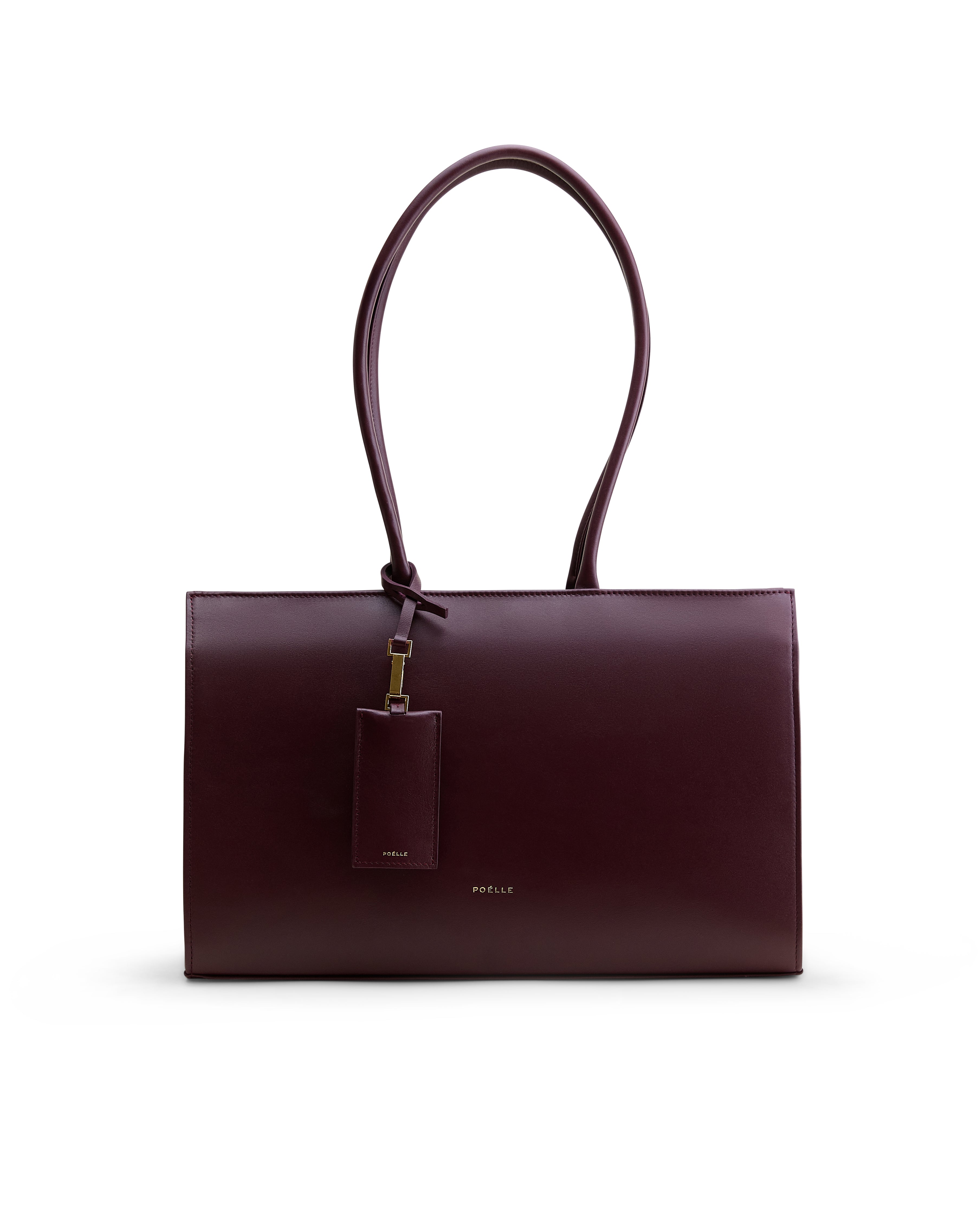 Medium Carolyn Tote Bag in Marsala