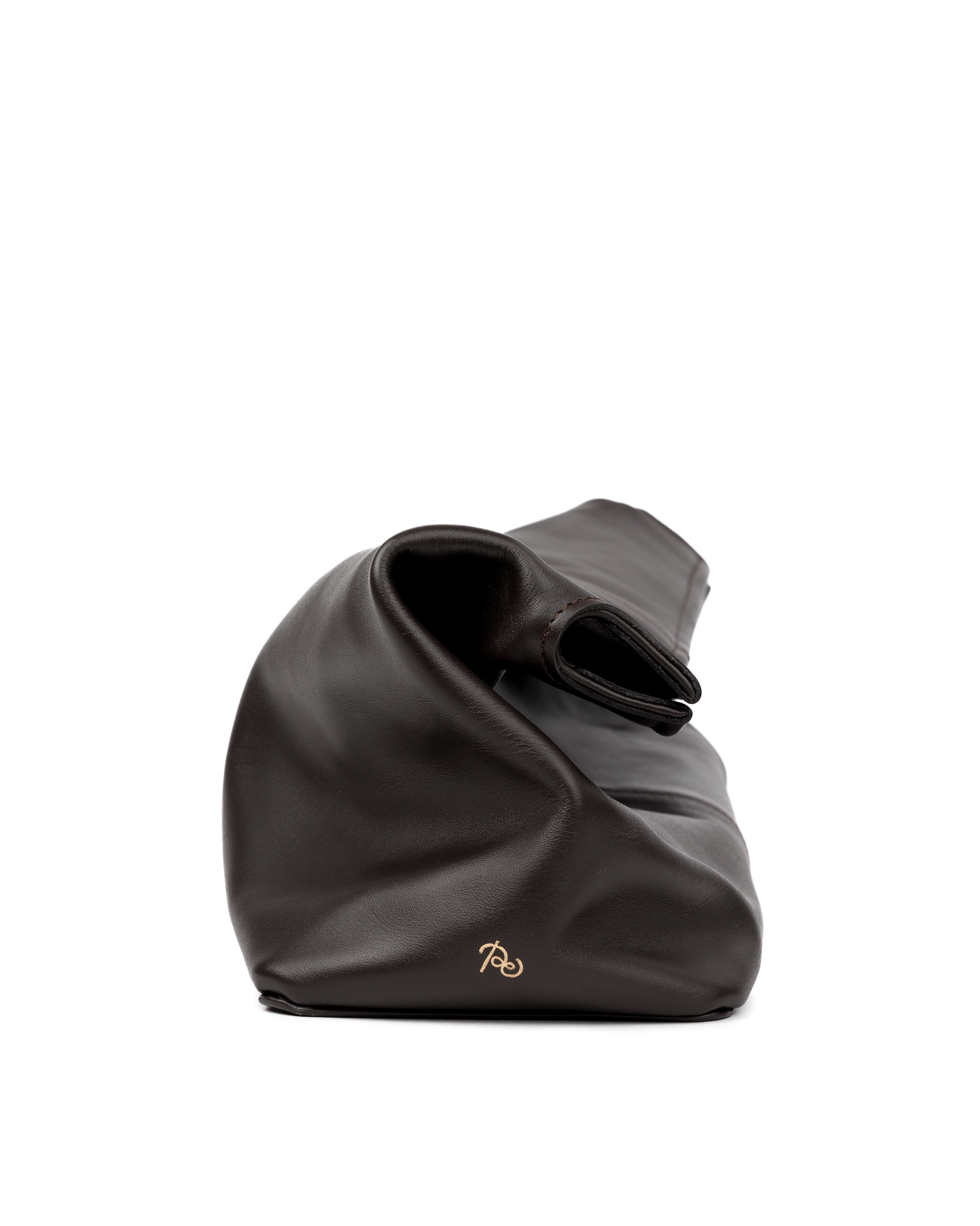 Elza Clutch in Brown