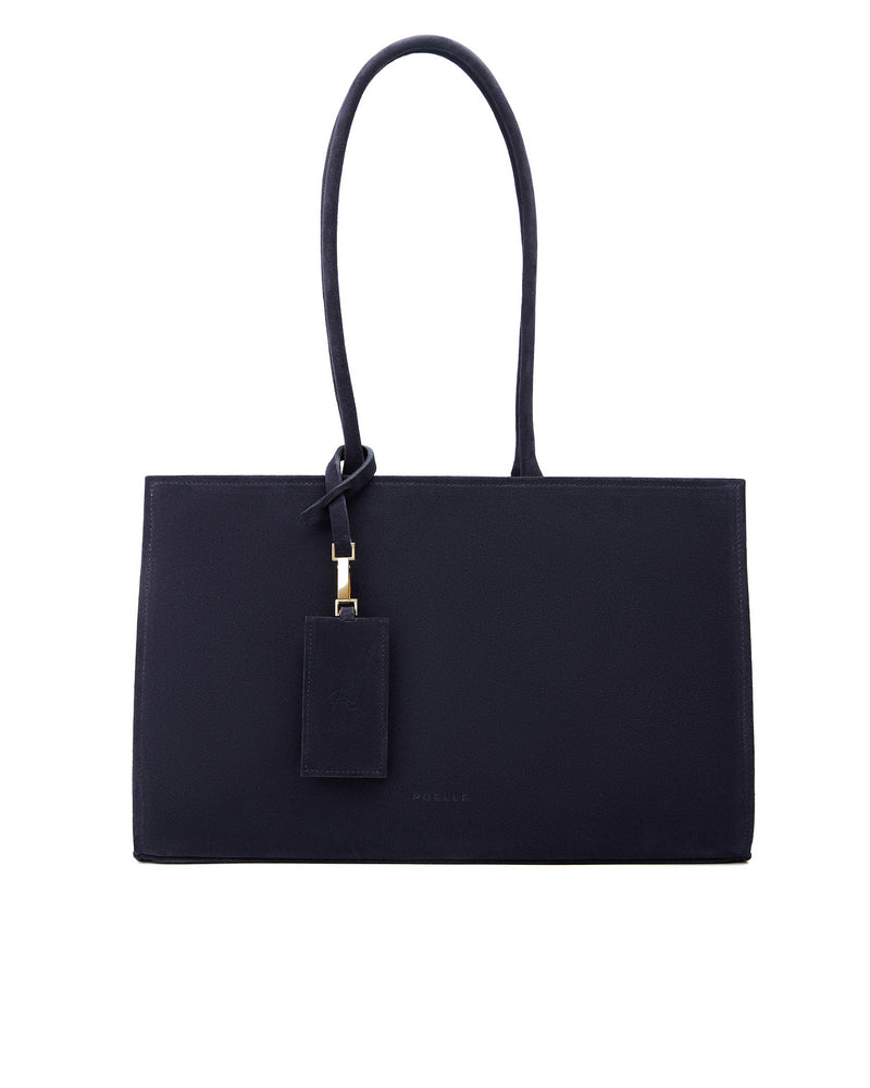 Medium Carolyn Tote Bag in Navy