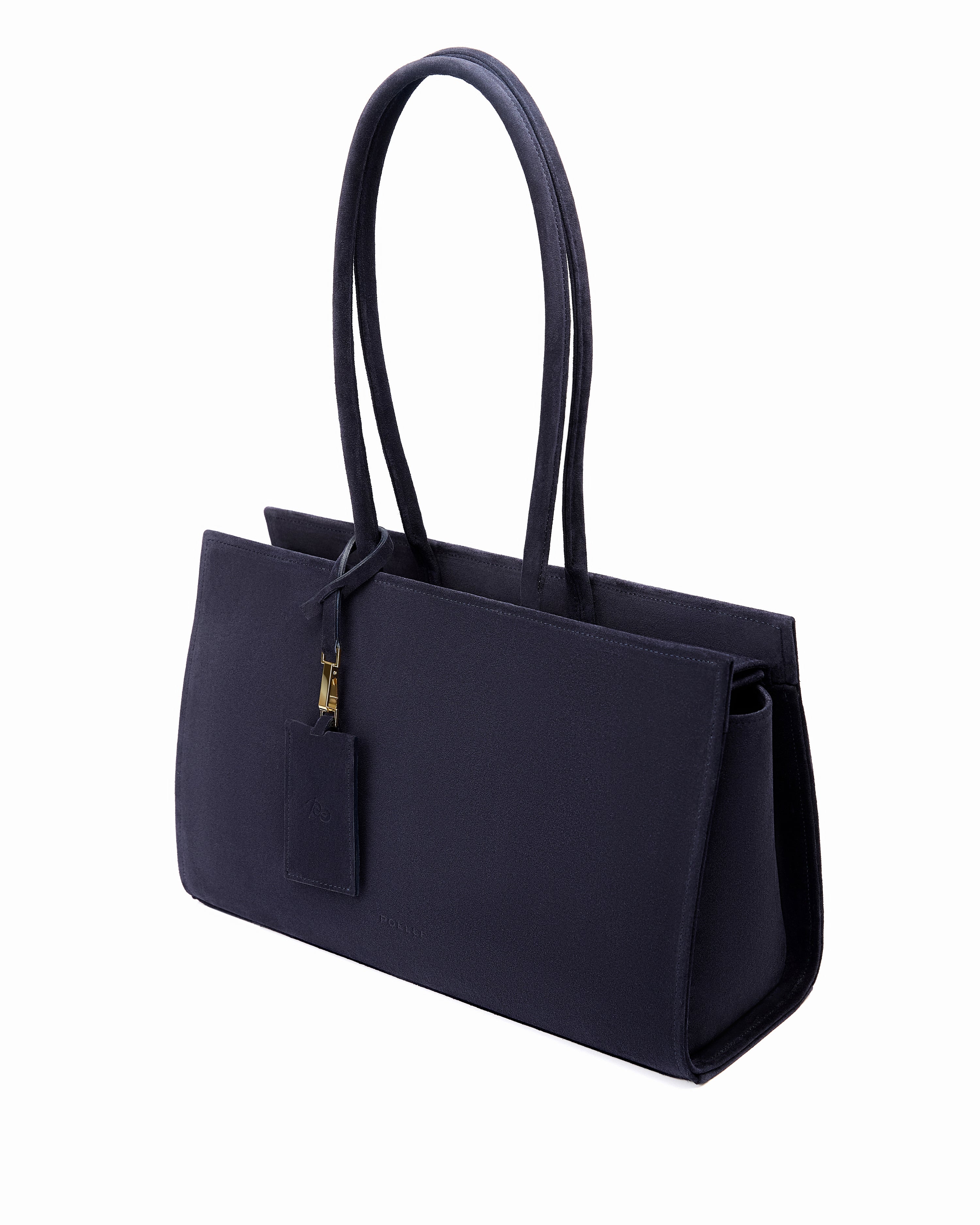 Medium Carolyn Tote Bag in Navy