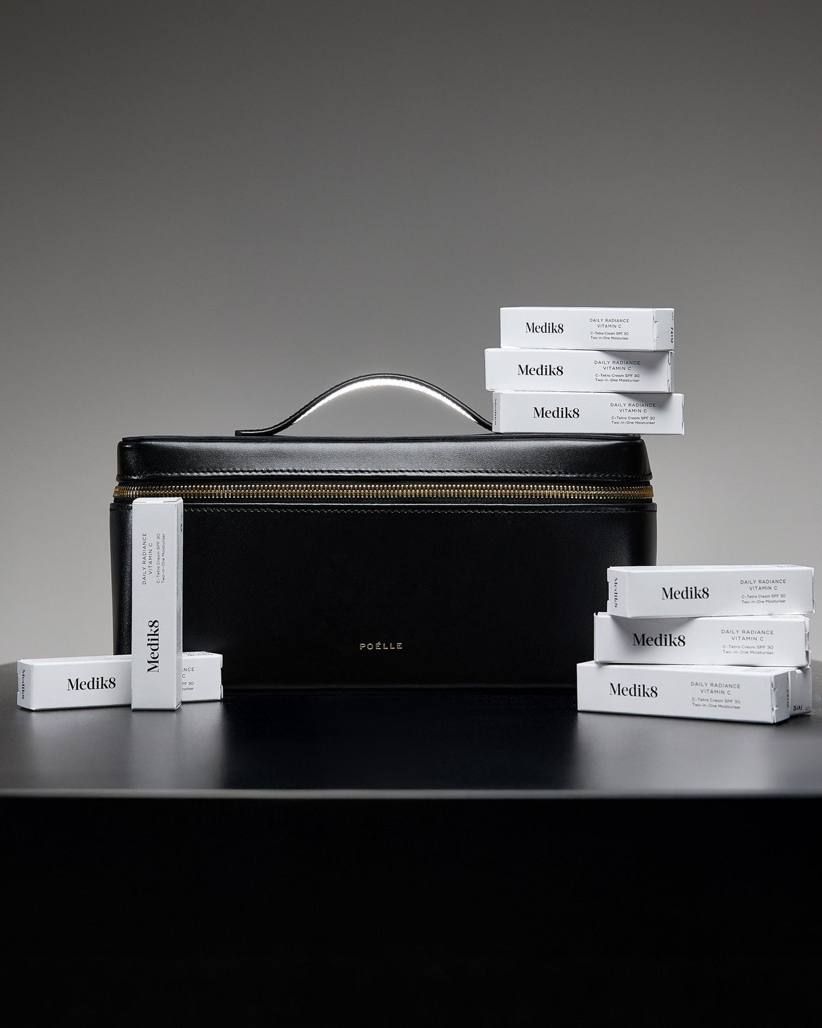 Large Lilibet Cosmetic Bag in Black — L'Art de Vivre campaign