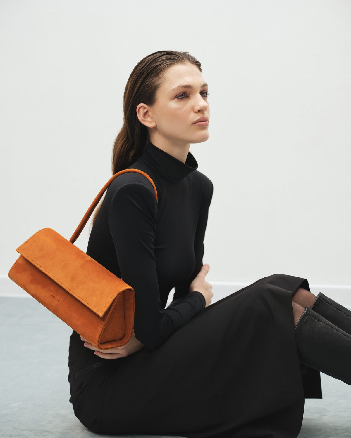 Untitled Bag Small in Orange — Blue Velvet campaign