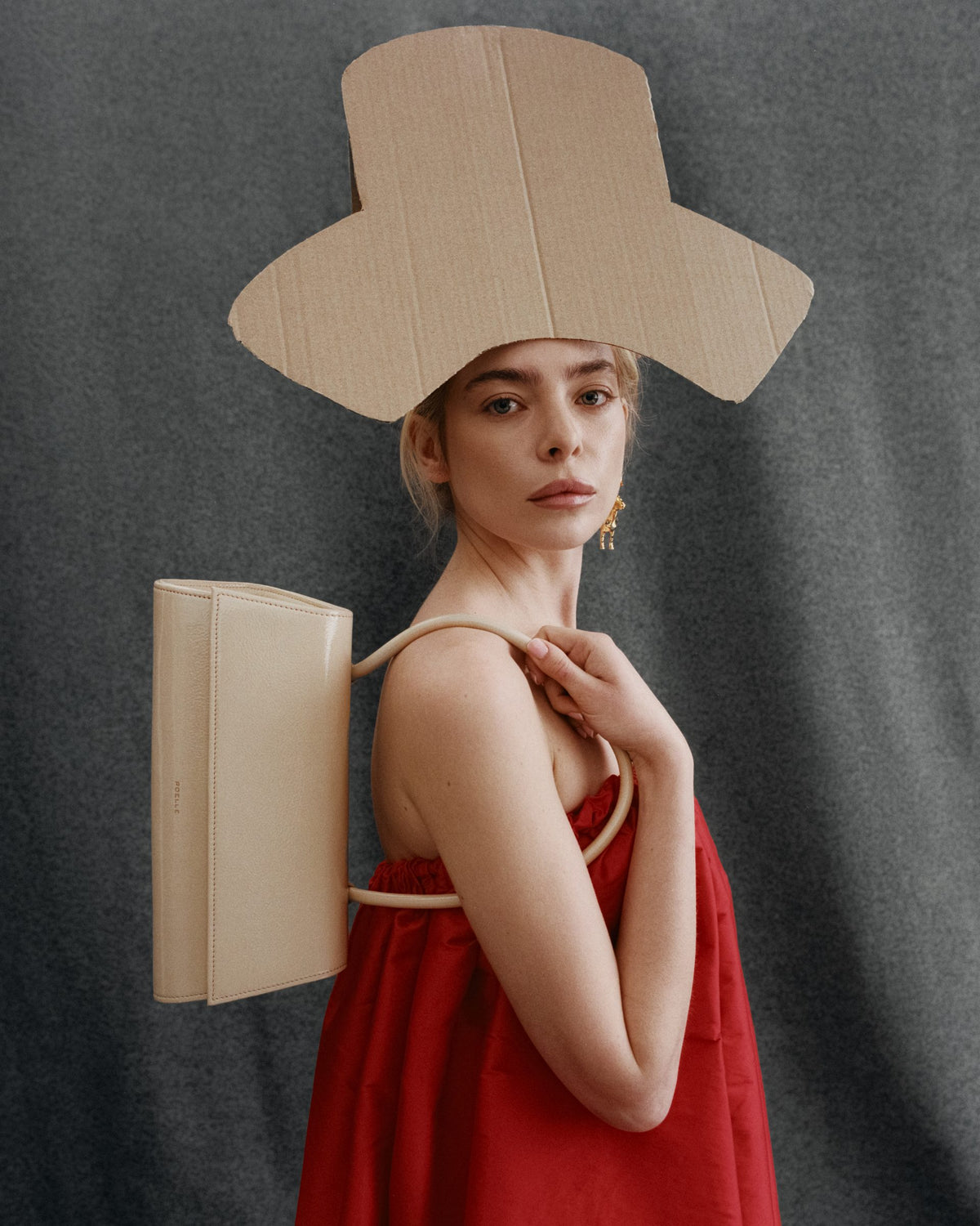 Untitled Bag Small in Milky — Papier Collé campaign