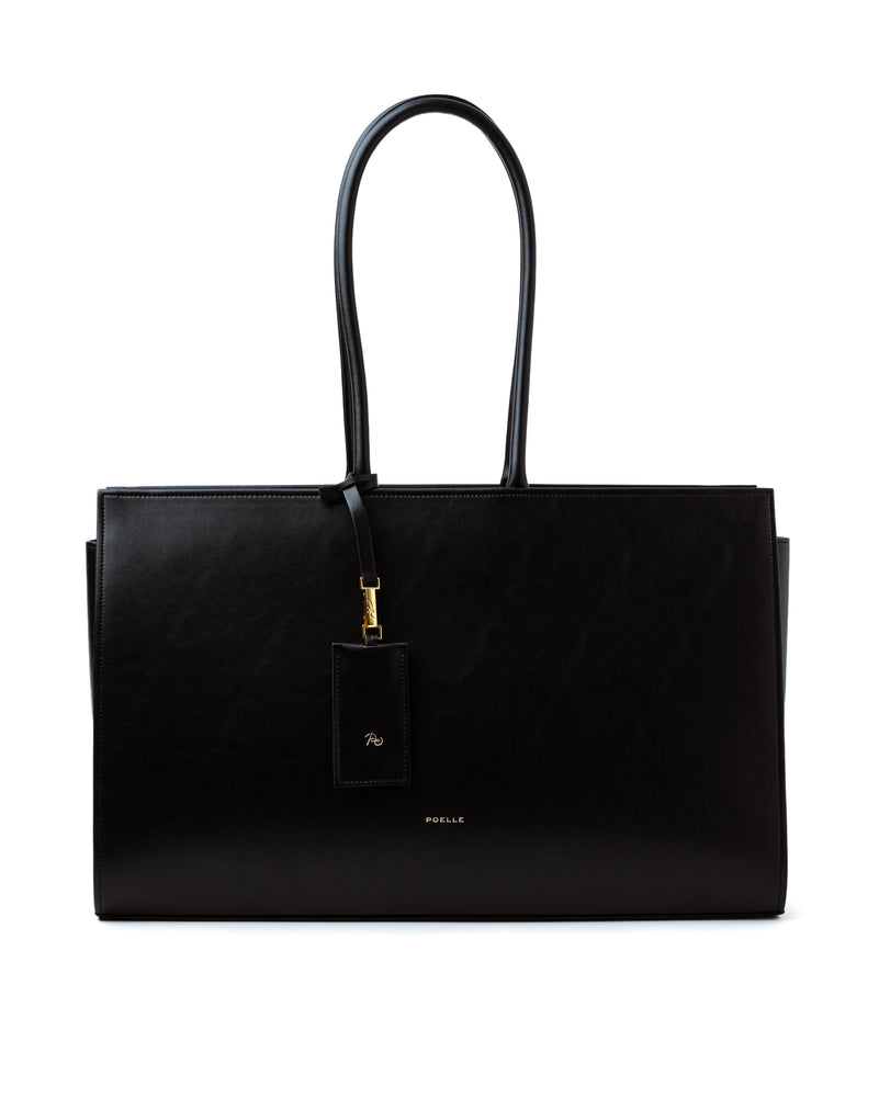 Large Carolyn Tote Bag in Black