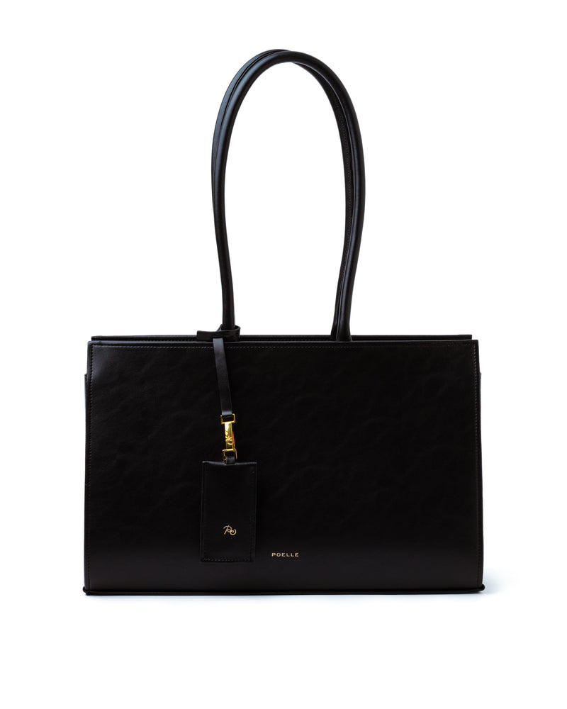 Medium Carolyn Tote Bag in Black