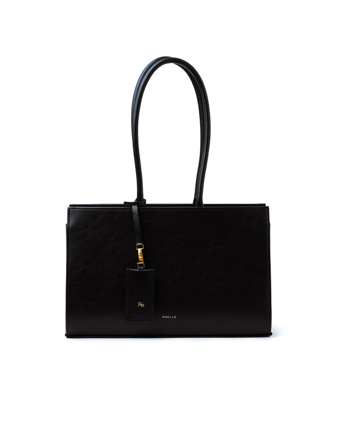 Medium Carolyn Tote Bag in Black