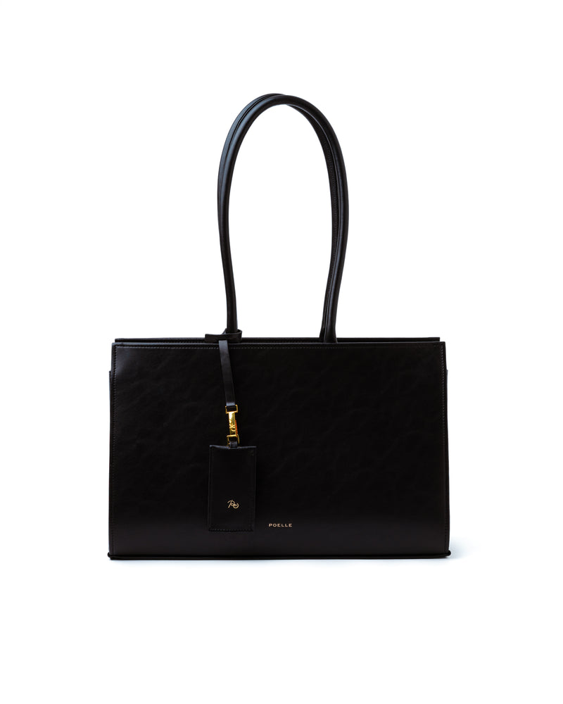 Medium Carolyn Tote Bag in Black