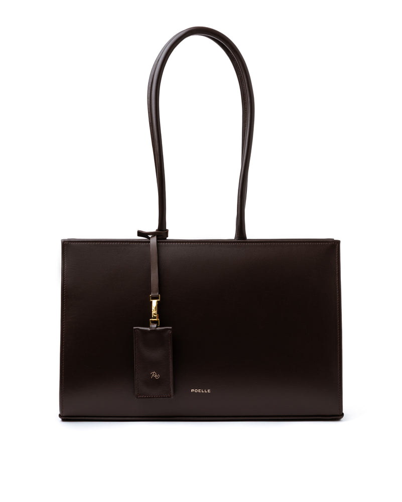 Medium Carolyn Tote Bag in Brown