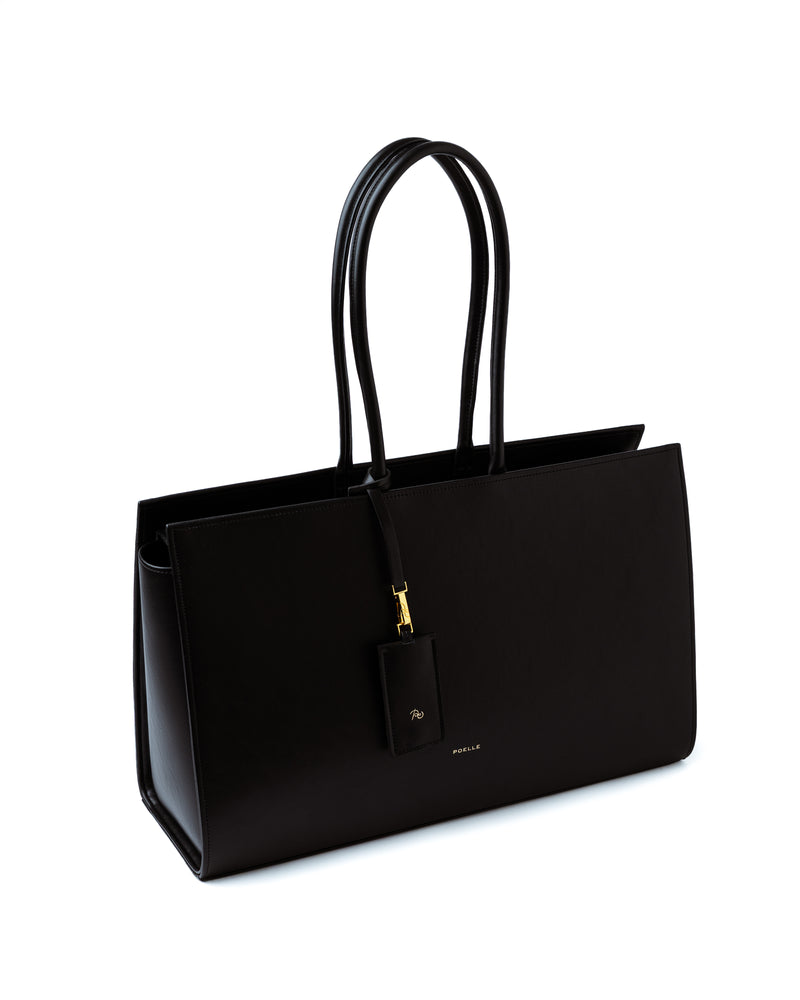 Large Carolyn Tote Bag in Black