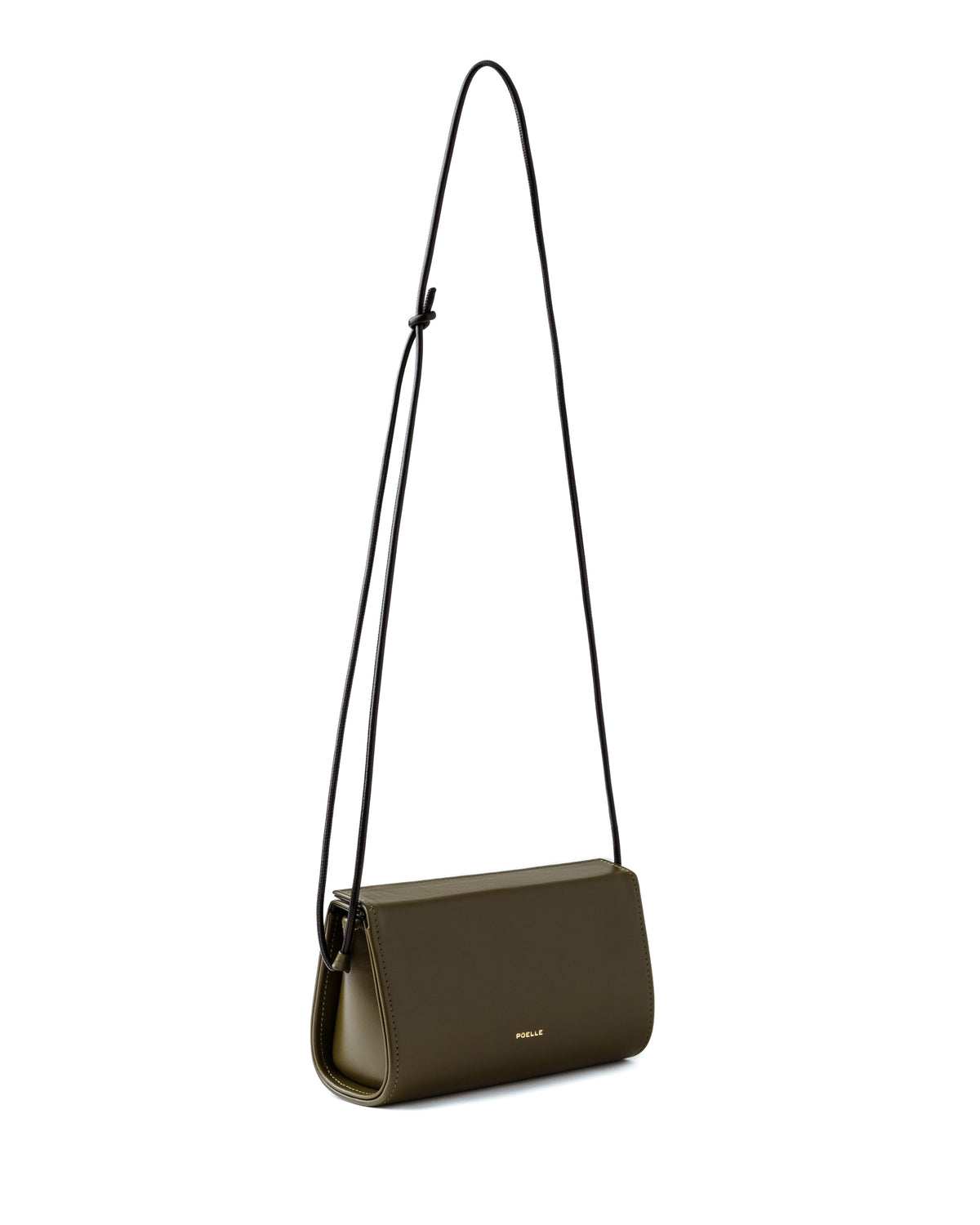 Sophie Bag Medium in Olive — three-quarter side view