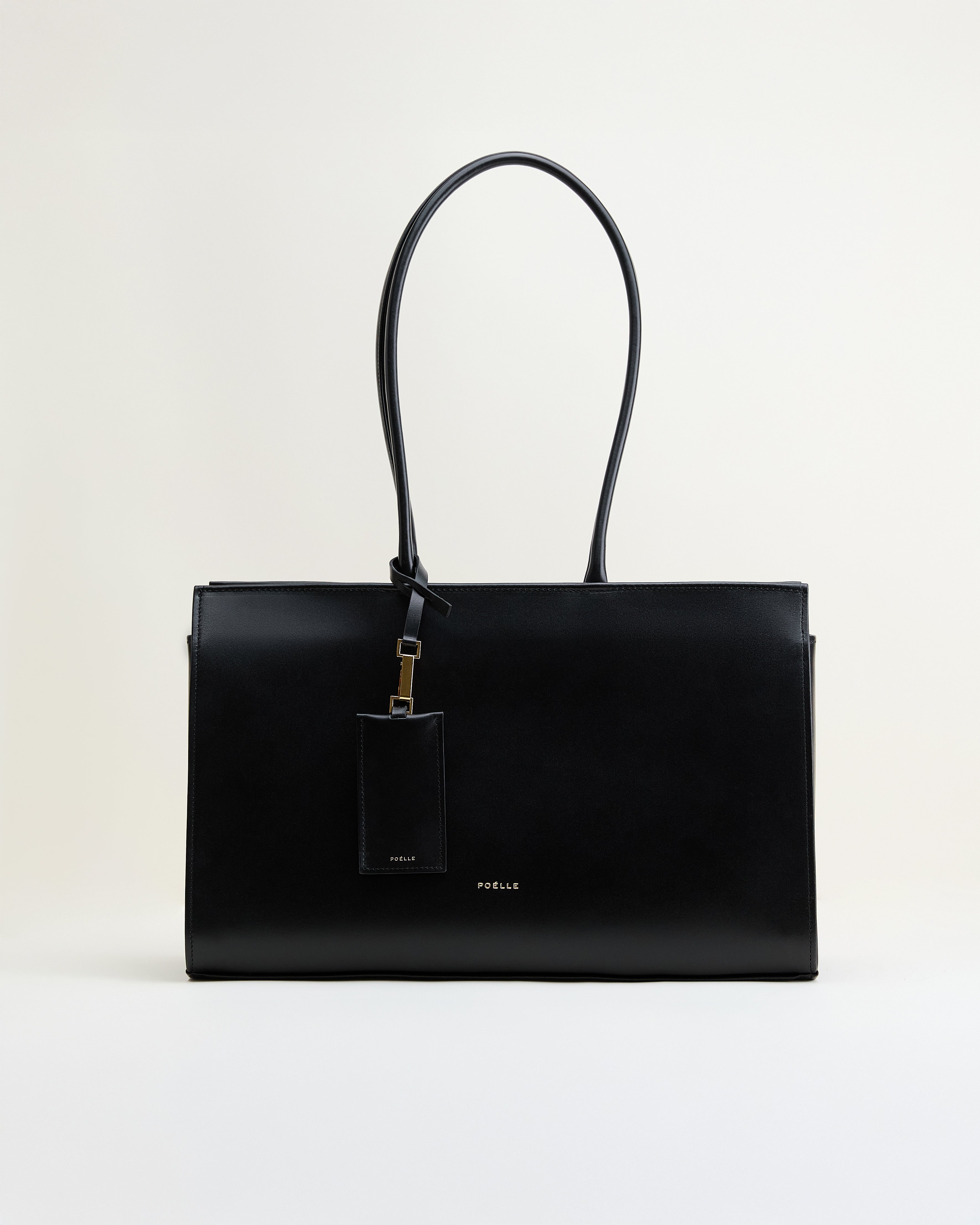 Medium Carolyn Tote Bag in Black