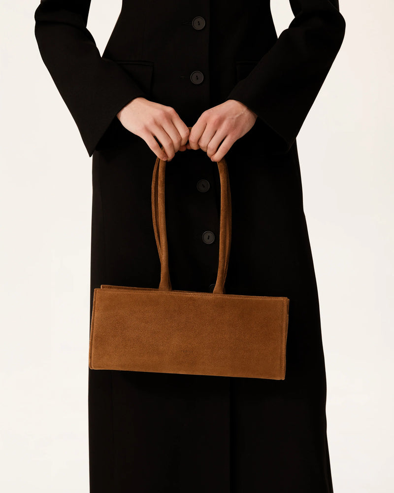 Cecilie Bag in Suede Caramel