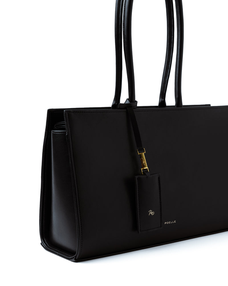 Medium Carolyn Tote Bag in Black