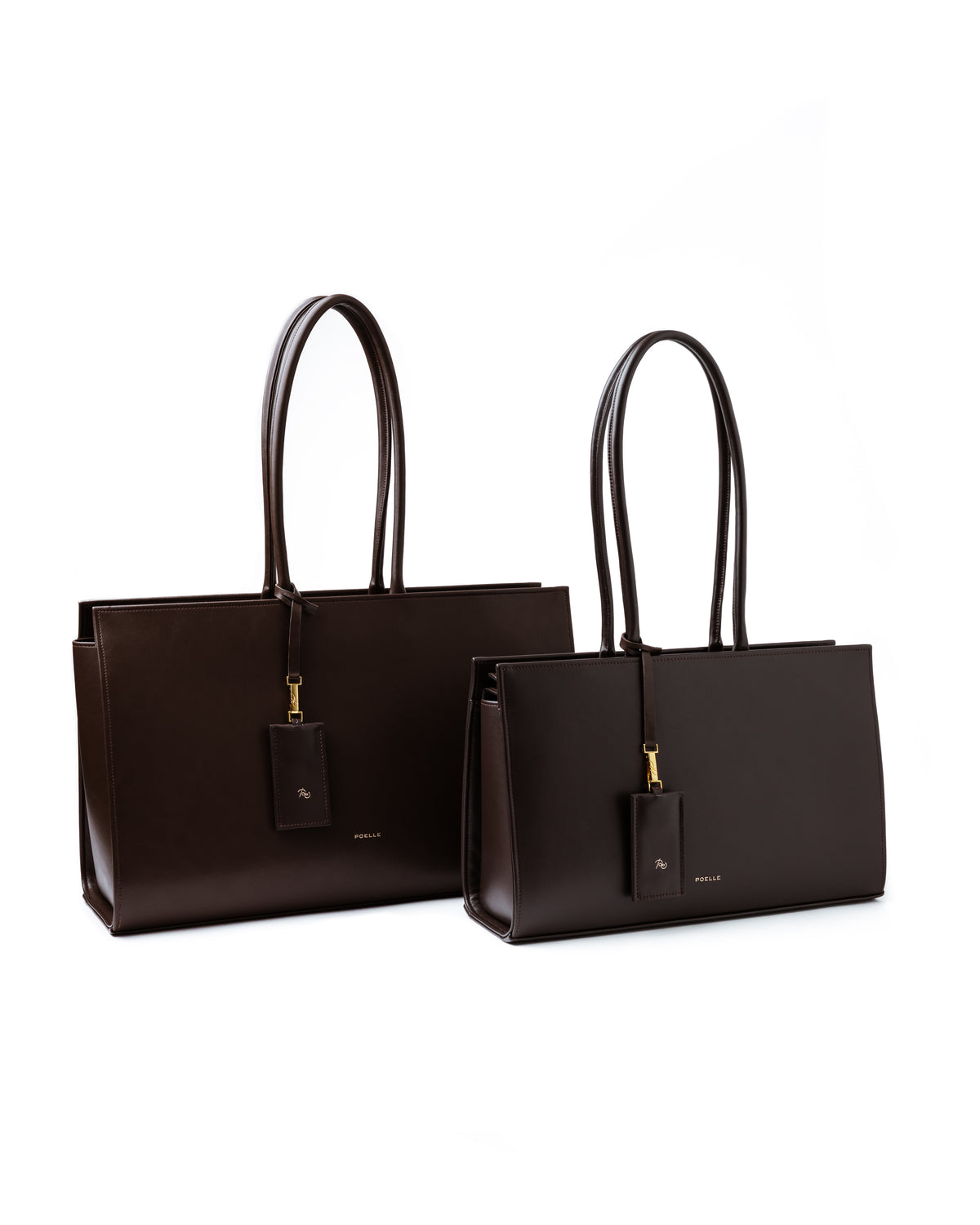 Large Carolyn Tote Bag in Brown